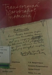 Image of Transformasi masyarakat Indonesia
