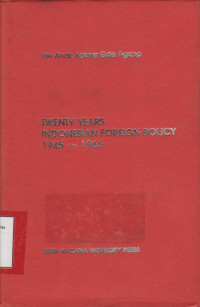 Image of Twenty years Indonesian foreign policy 1945-1965