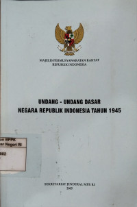 Image of Undang-Undang Dasar Negara Republik Indonesia Tahun 1945