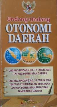 Image of Undang-undang otonomi daerah