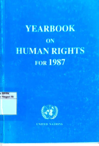 Image of Yearbook on human rights for 1987